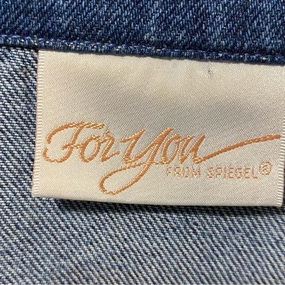 For You By Spiegel Jackets Blazer Women’s 2X Cotton Blue Jean‎ - Picture 3 of 14
